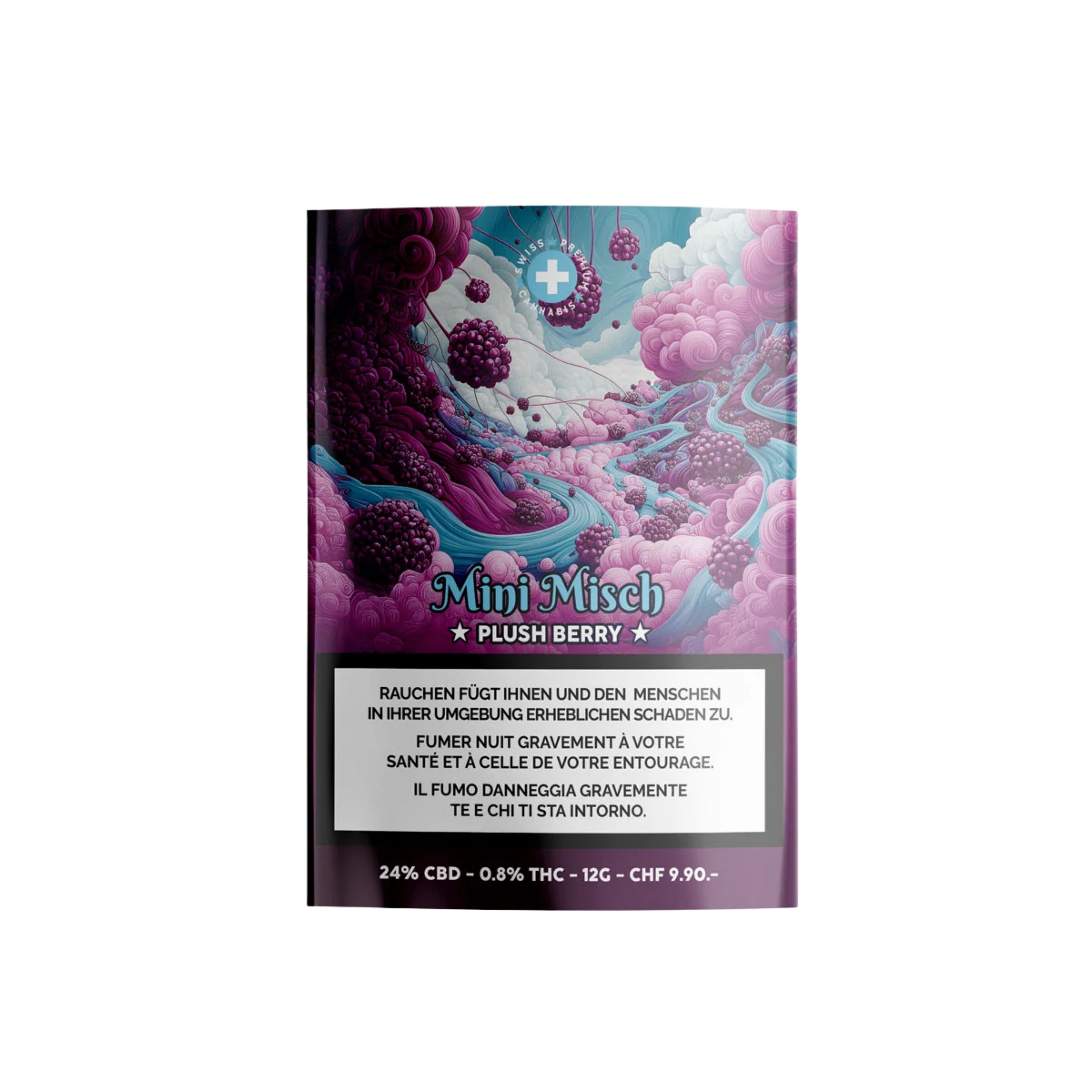 High Level Genetics Plush Berry Indoor CBD Mini Misch 12g