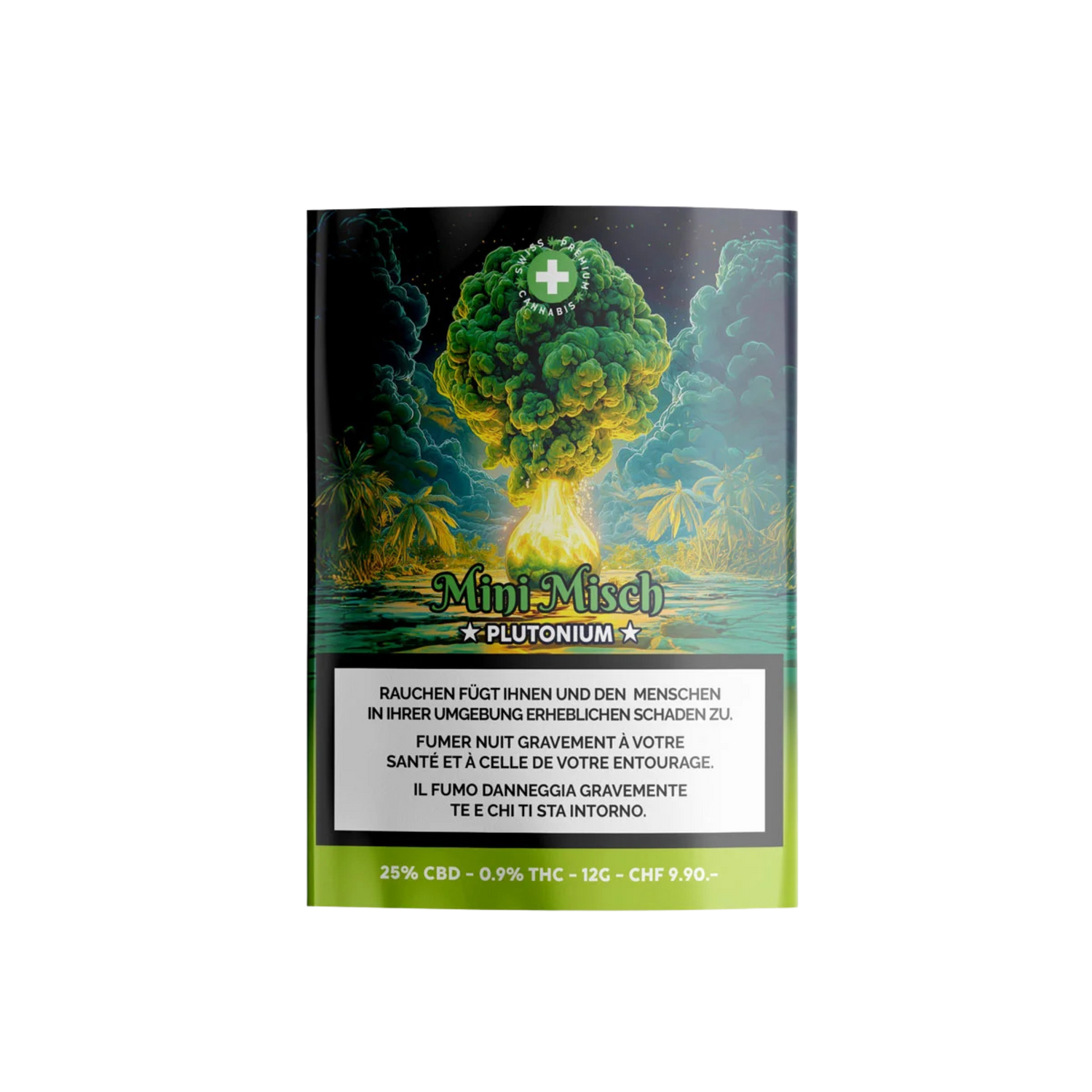 High Level Genetics Plutonium Indoor CBD Mini Misch 12g