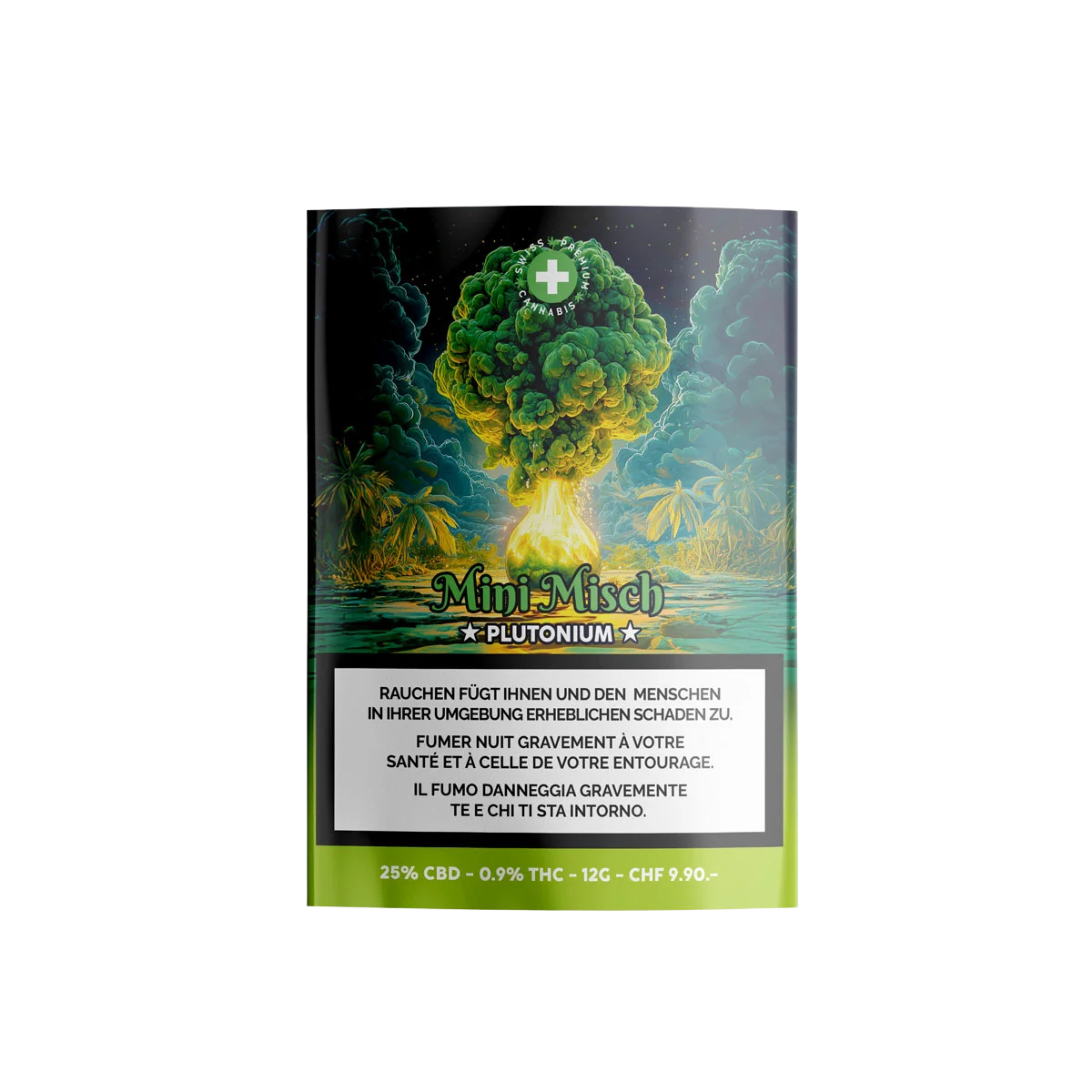 High Level Genetics Plutonium Indoor CBD Mini Misch 12g