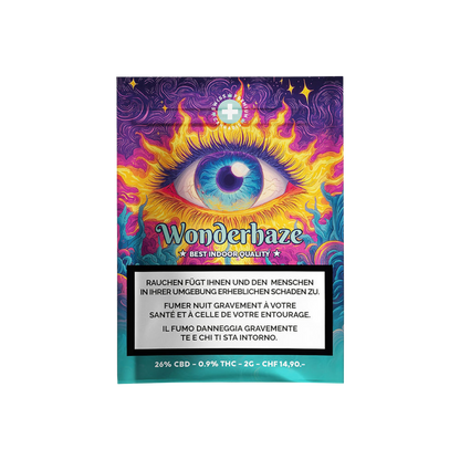 High Level Genetics Wonderhaze Indoor CBD Blüten 2g Packung