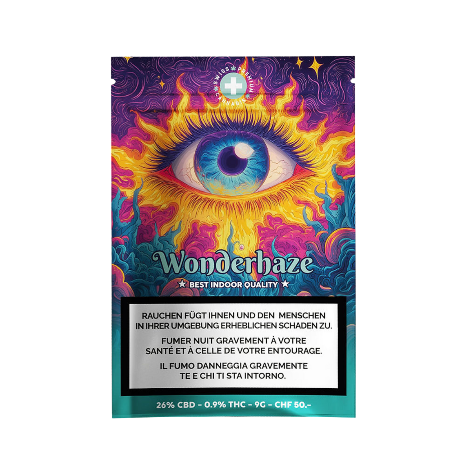 High Level Genetics Wonderhaze Indoor CBD Blüten 9g