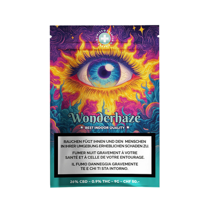 High Level Genetics Wonderhaze Indoor CBD Blüten 9g