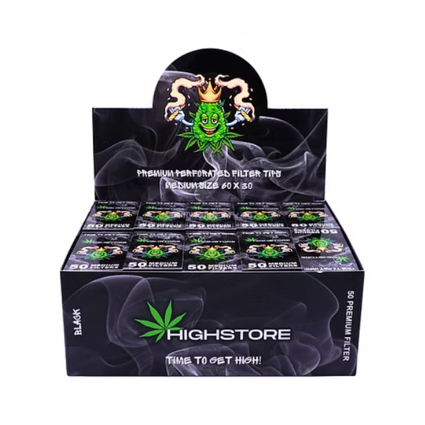Highstore White Tips Drehfilter, 50 Stück