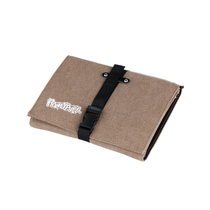 HoneyPuff Set Beige – Tasche mit Grinder und Rolling Tray