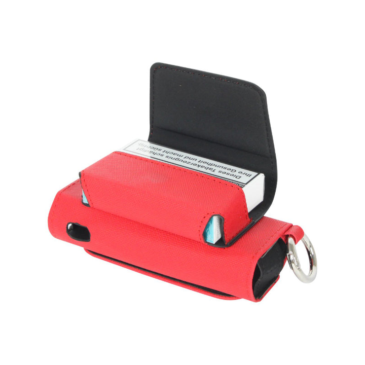IQOS Hülle aus PVC in Rot mit Aufhänger