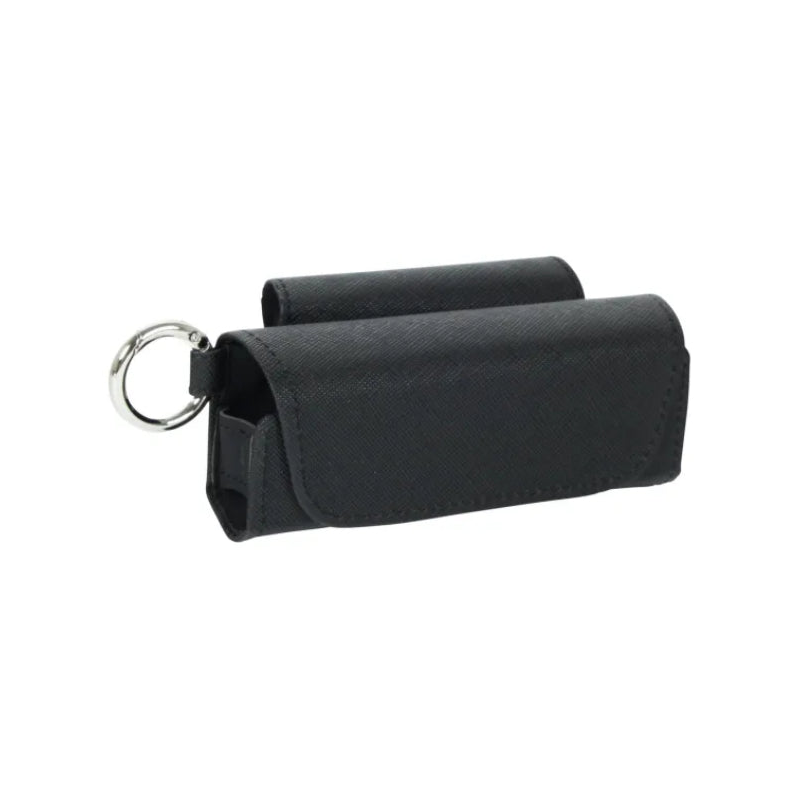 IQOS Hülle aus PVC in Schwarz mit Aufhänger