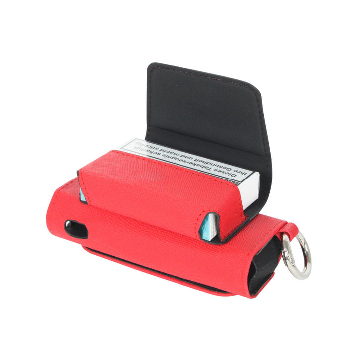 IQOS Hülle aus PVC in Rot mit Aufhänger