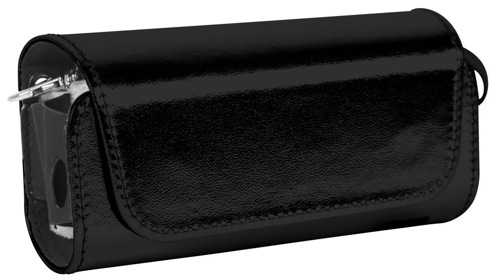 Hülle für IQOS aus PVC in Schwarz glänzend mit Aufhänger
