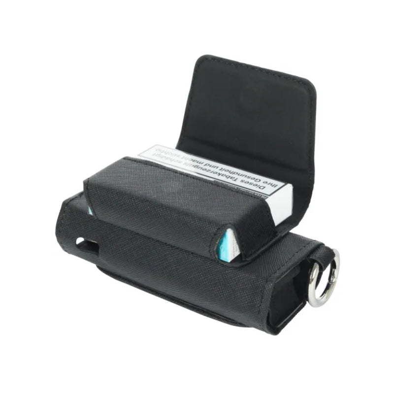 IQOS Hülle aus PVC in Schwarz mit Aufhänger
