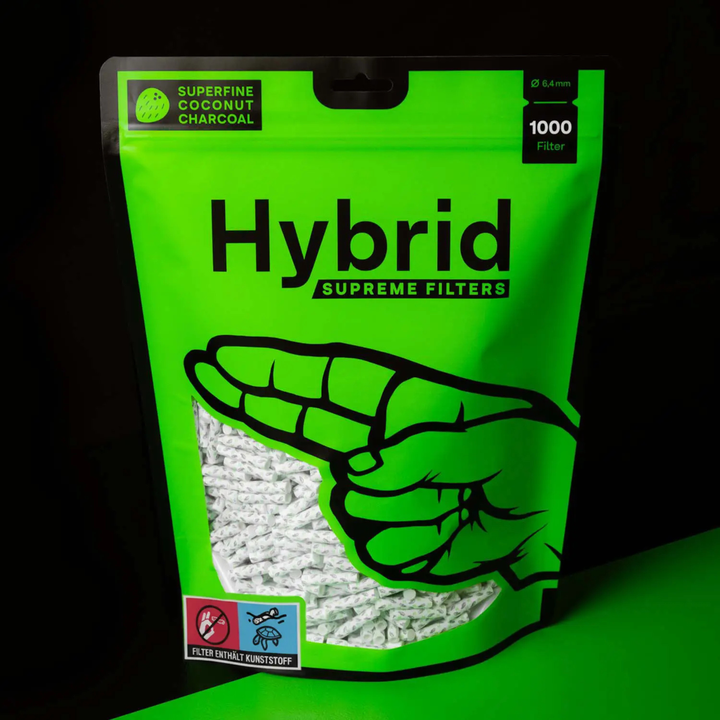 Hybrid Supreme Aktivkohlefilter 6,4 mm 1000er Beutel