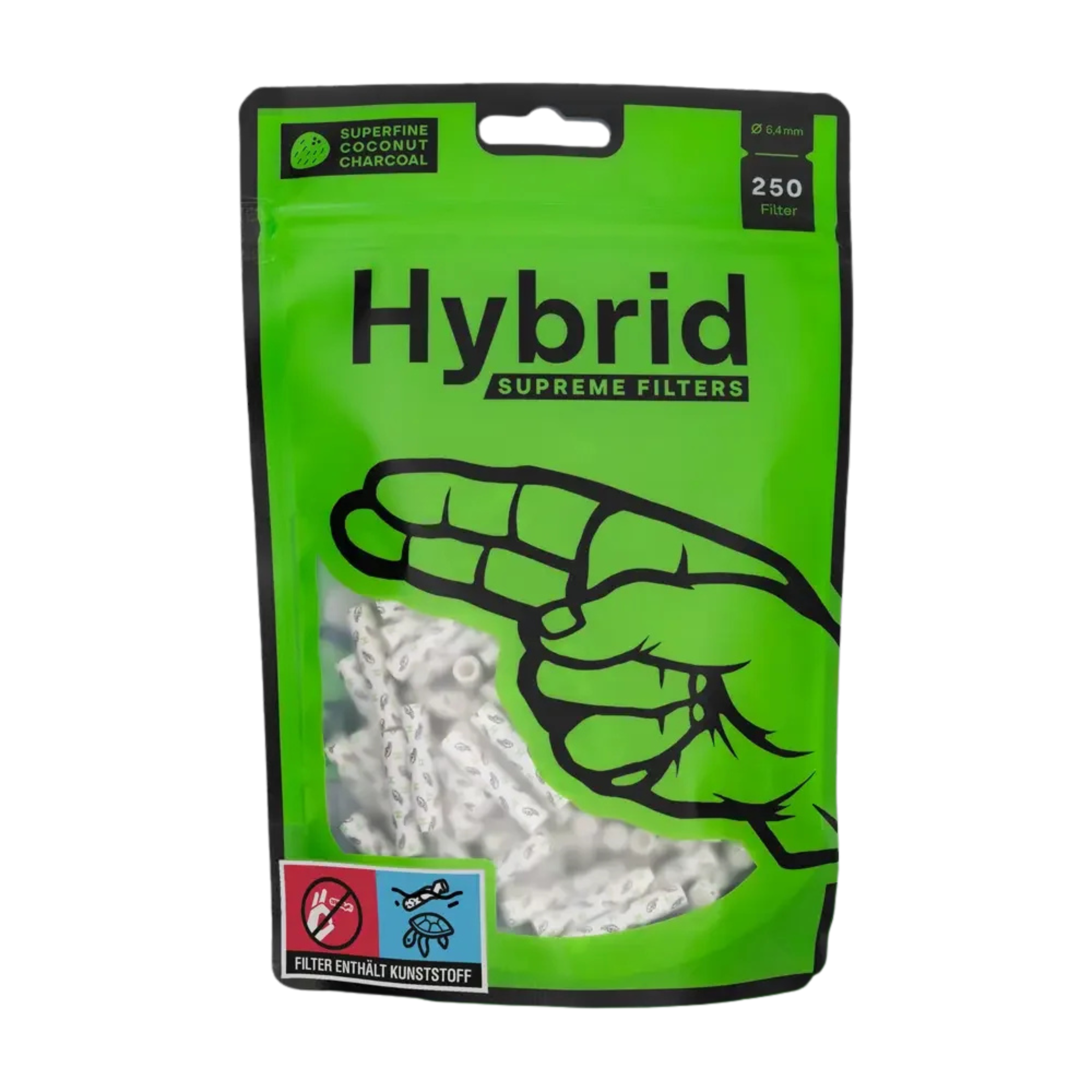 Hybrid Supreme Aktivkohlefilter 6,4 mm Bag 250 Stück