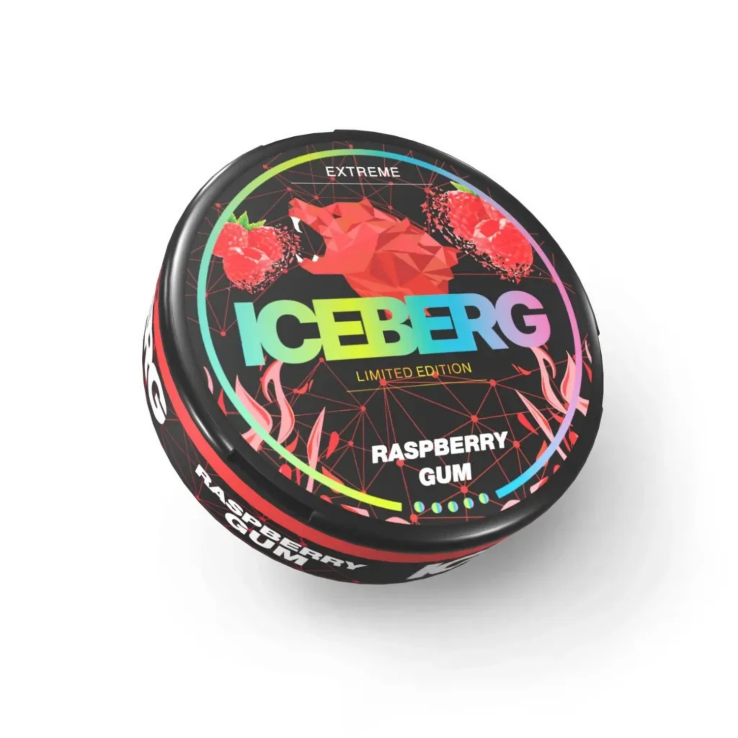 ICEBERG Strong Raspberry Gum Snus Dose 50mg/g 16g