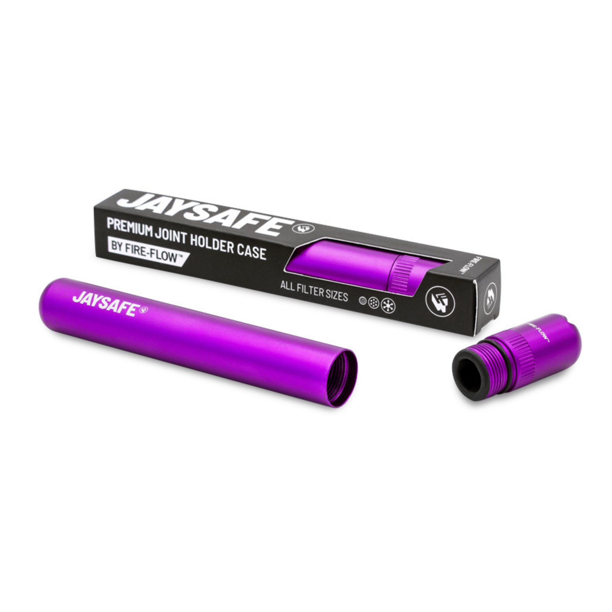 JAYSAFE Joint Tube Rose Onyx aus Aluminium, Vorderansicht