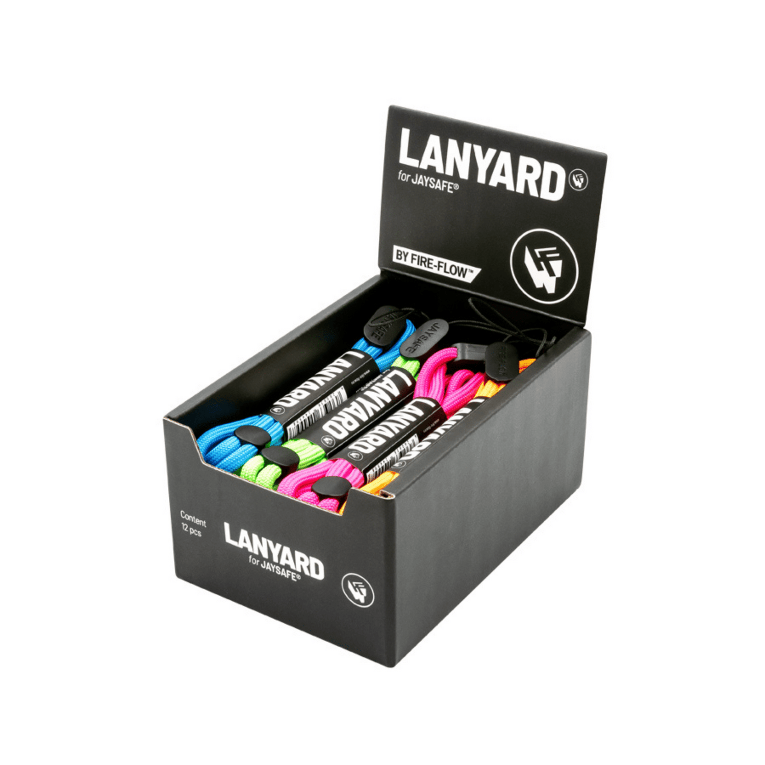 JAYSAFE Lanyard Color Mix Display mit 12 Stück
