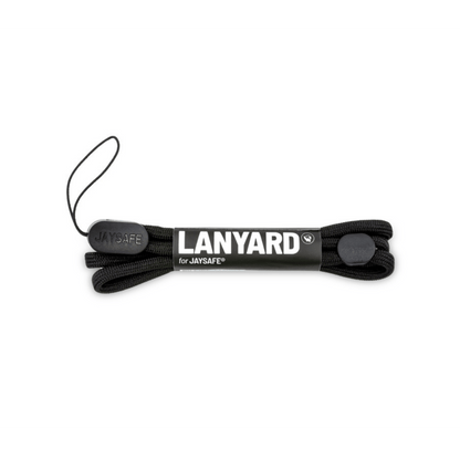 JAYSAFE Lanyard Schwarz Schlüsselband mit Sicherheitsverschluss