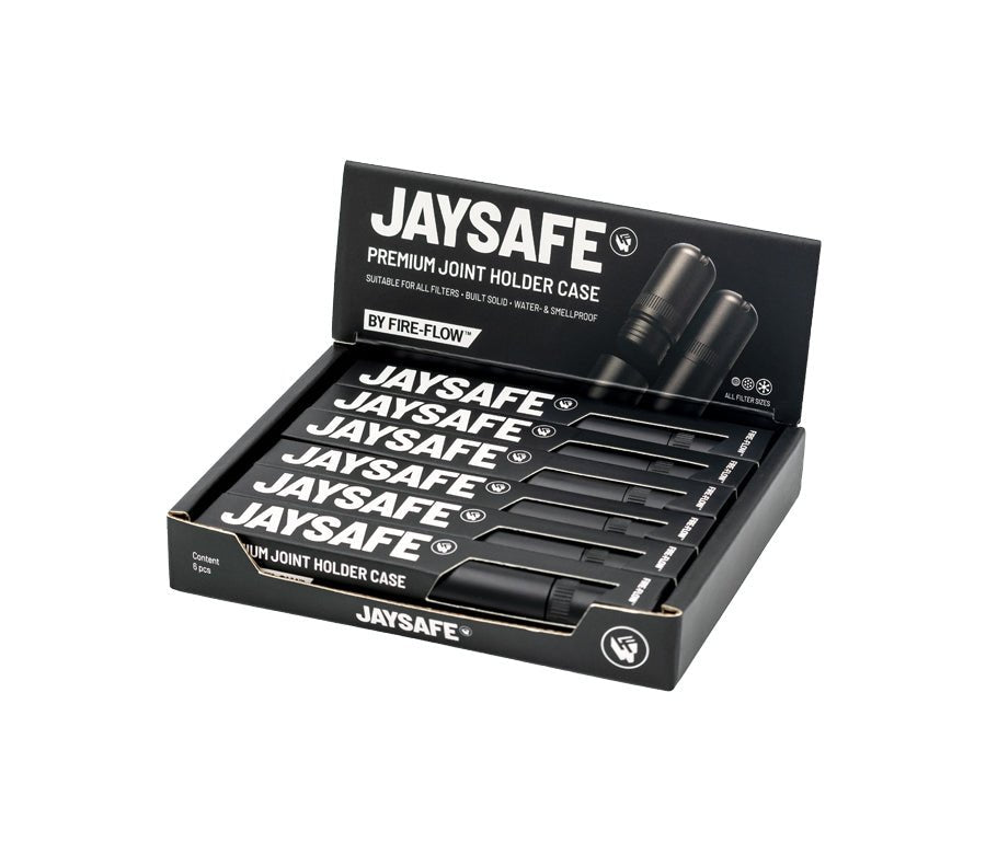 JAYSAFE Joint Tube Display Black – ca. 6 Stück im Tray