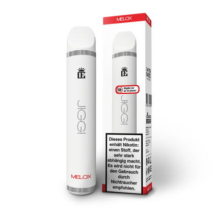 JIGGI Melox 20mg Einweg Vape mit Verpackung