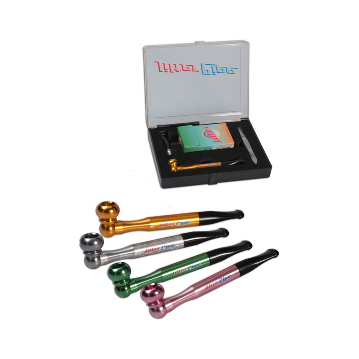 Jilter Alu One-Hit Pipe Silver zerlegt zur Reinigung