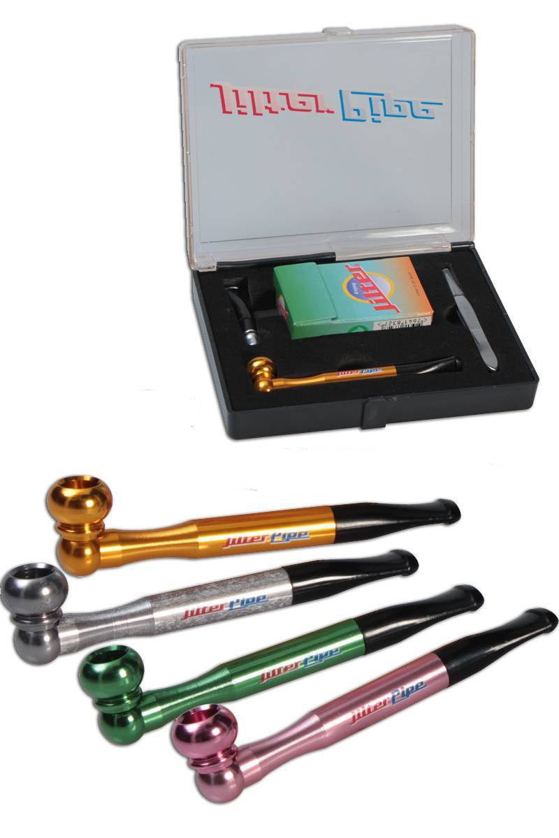 Jilter Alu One-Hit Pipe Silver zerlegt zur Reinigung