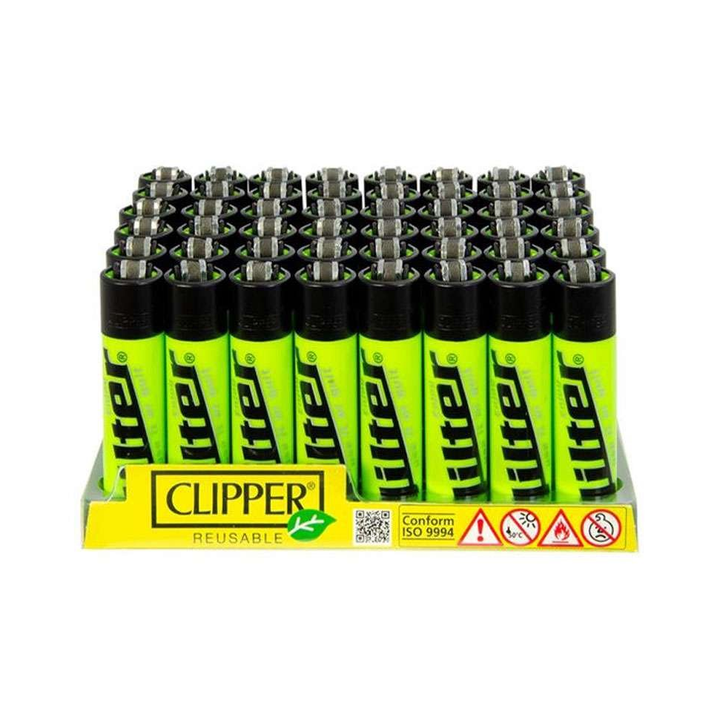 Jilter Clipper Feuerzeug Neon Green im 48er Display