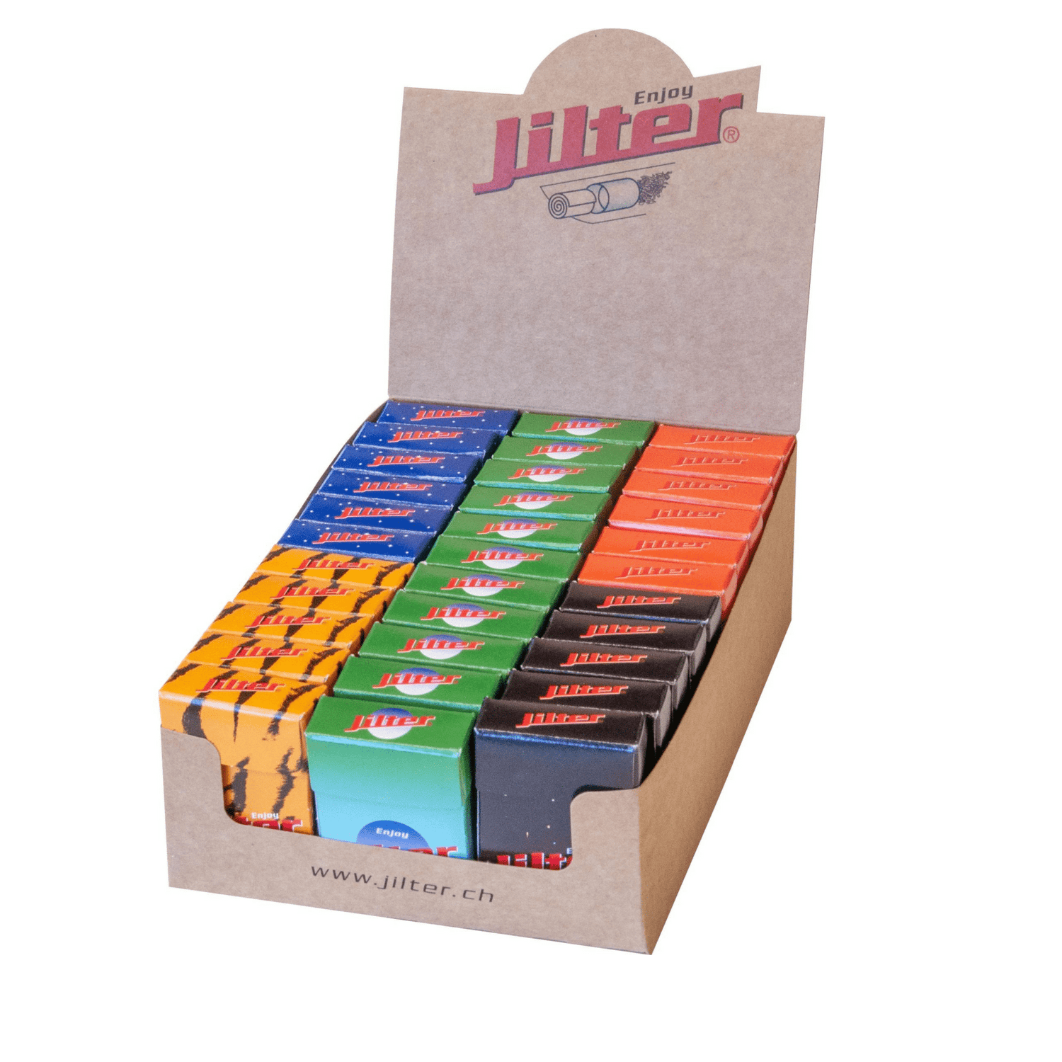 Jilter Display-Box mit 33 Klick-Boxen à 42 Filter