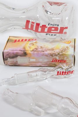 Detailansicht Jilter Glass-Pipe Mundstück und Filteraufnahme