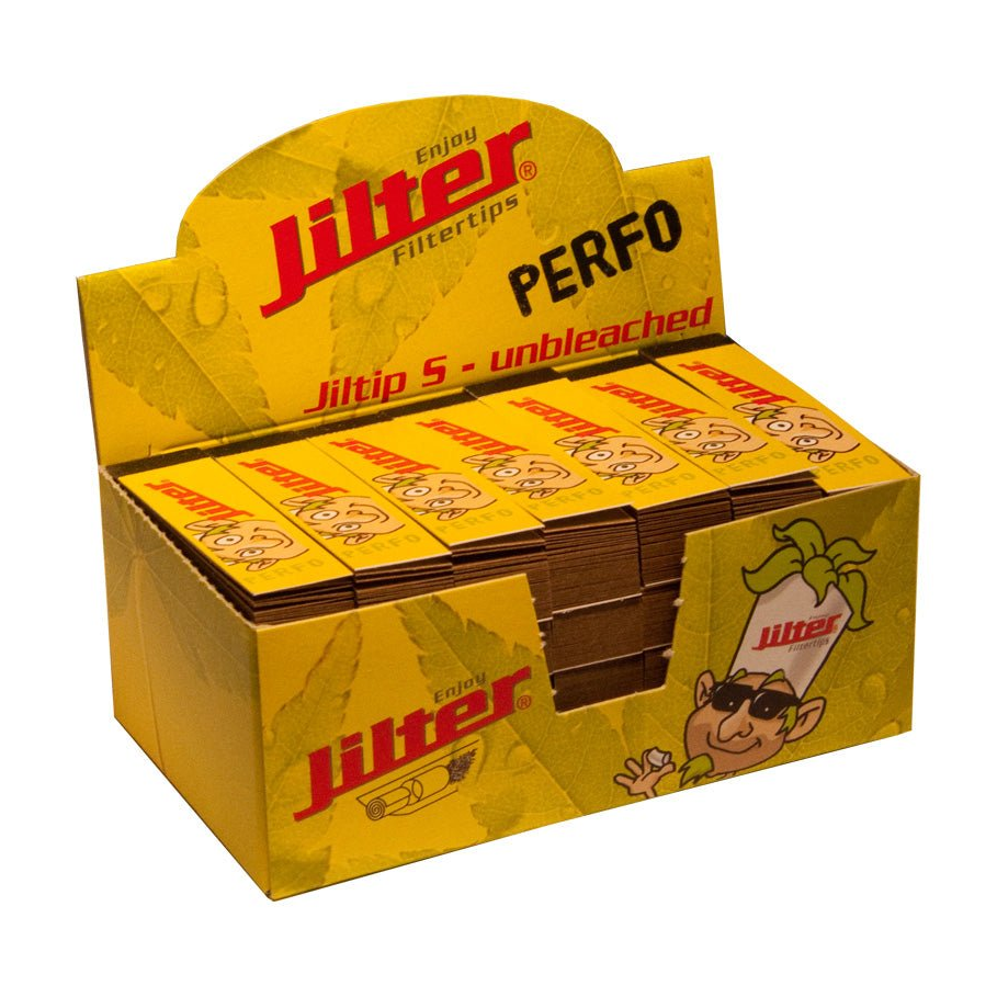 Jilter Jiltip S unbleached PERFO Display mit 28 Packungen