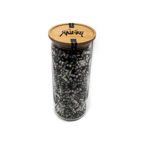 Kailar - 825er Glas Cellulose Aktivkohlefilter - Mixed - Black &amp; White kaufen bei rauchwerk.ch