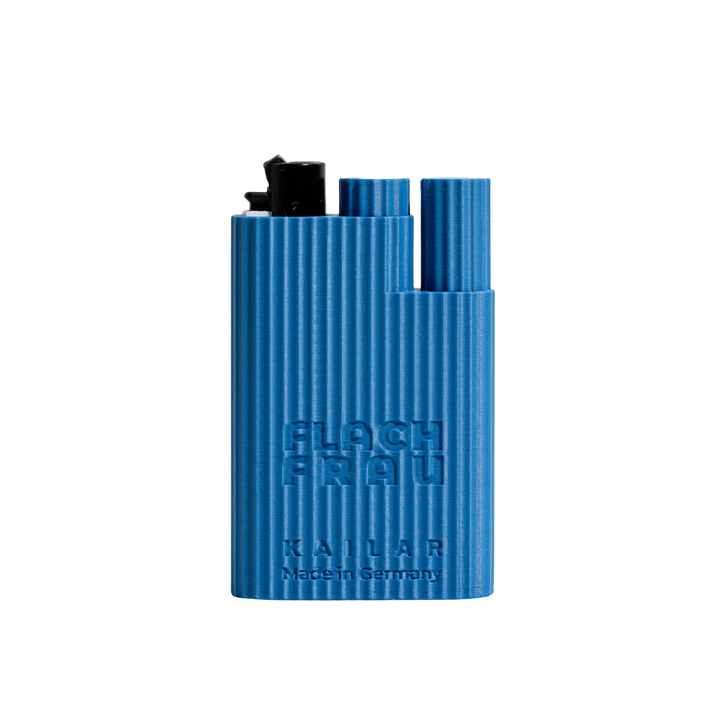 Kailar FLACHFRAU Blue Aufbewahrungs-Case im Flachmann-Format