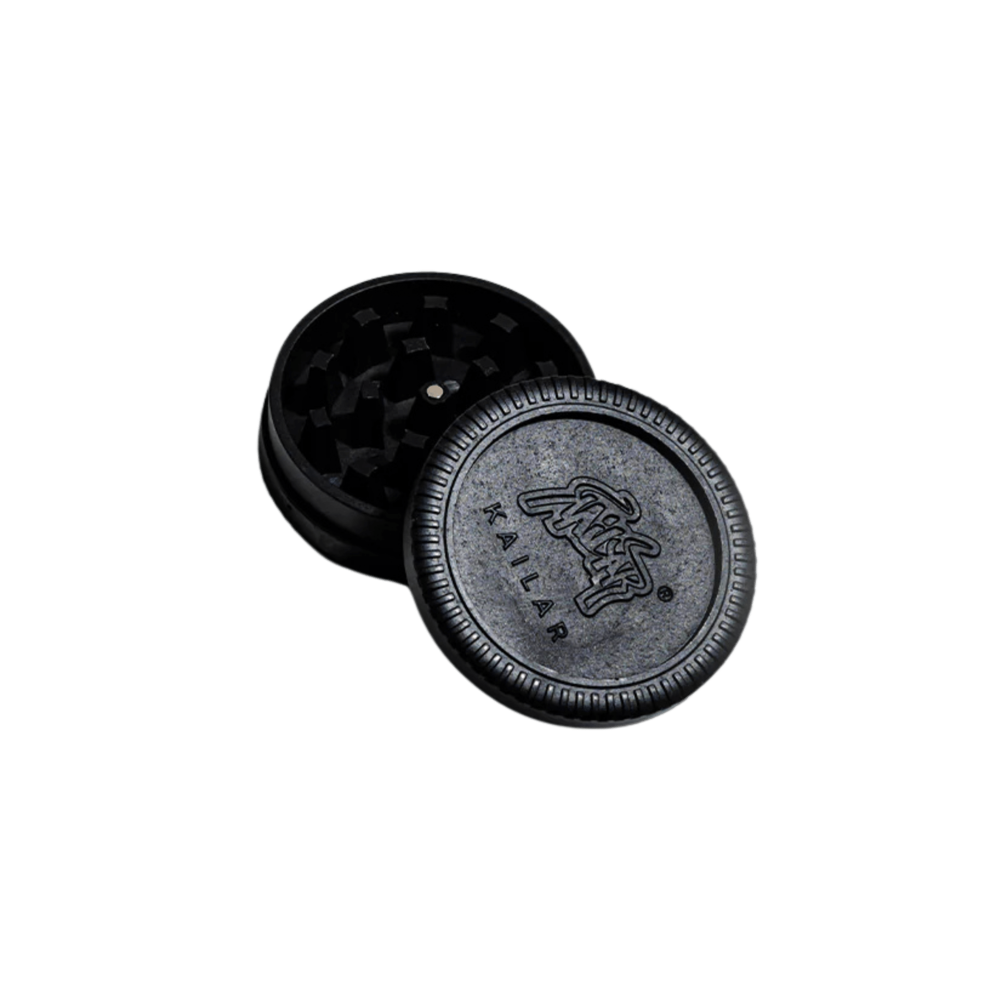 Kailar Grinder aus Hanfplastik in Schwarz