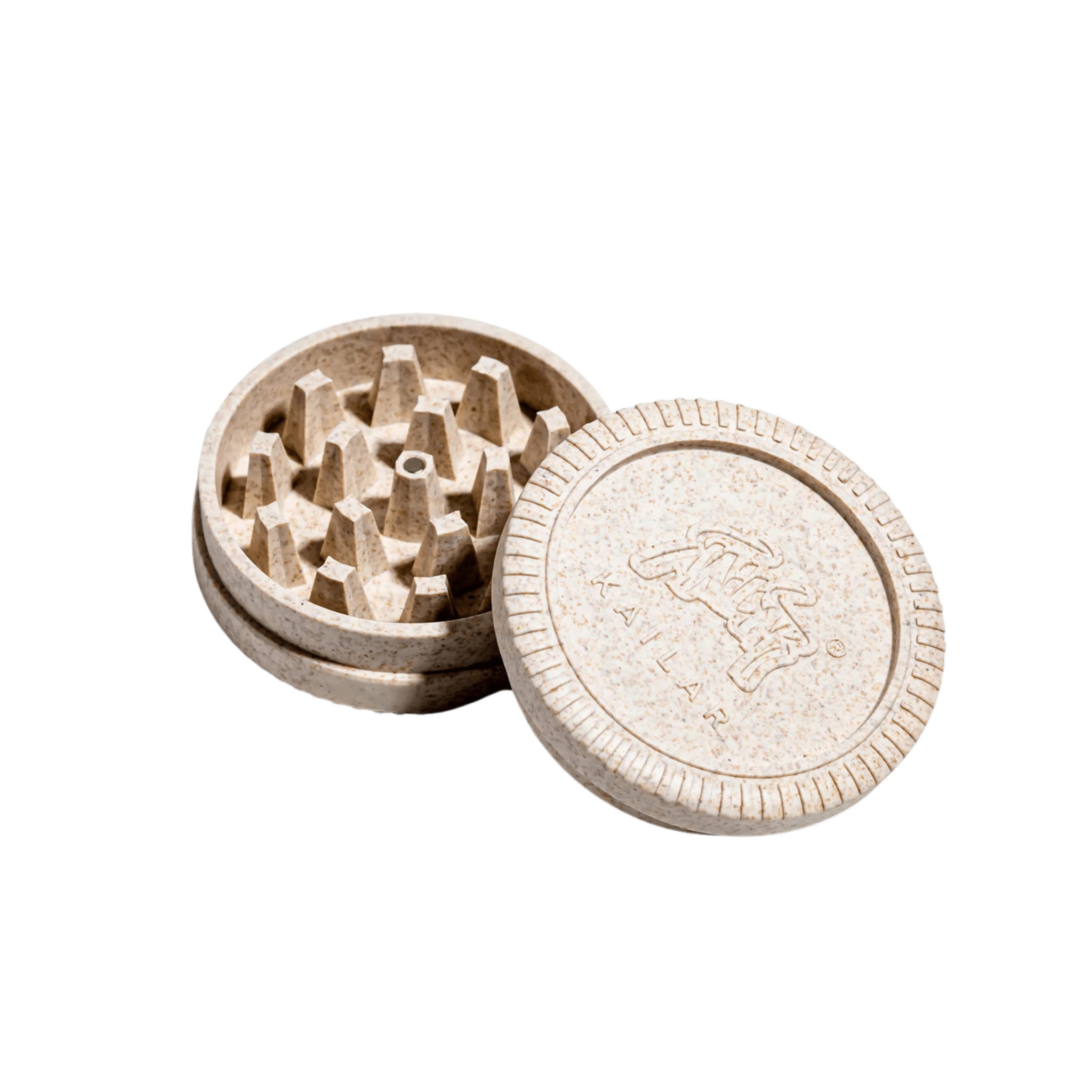 Kailar Grinder aus Hanfplastik in Weiss, 100 g