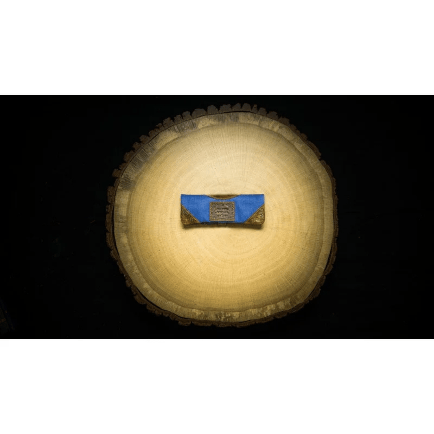 Kavatza Drehtasche Indigo Jeans Blue Brown aus Jeansstoff