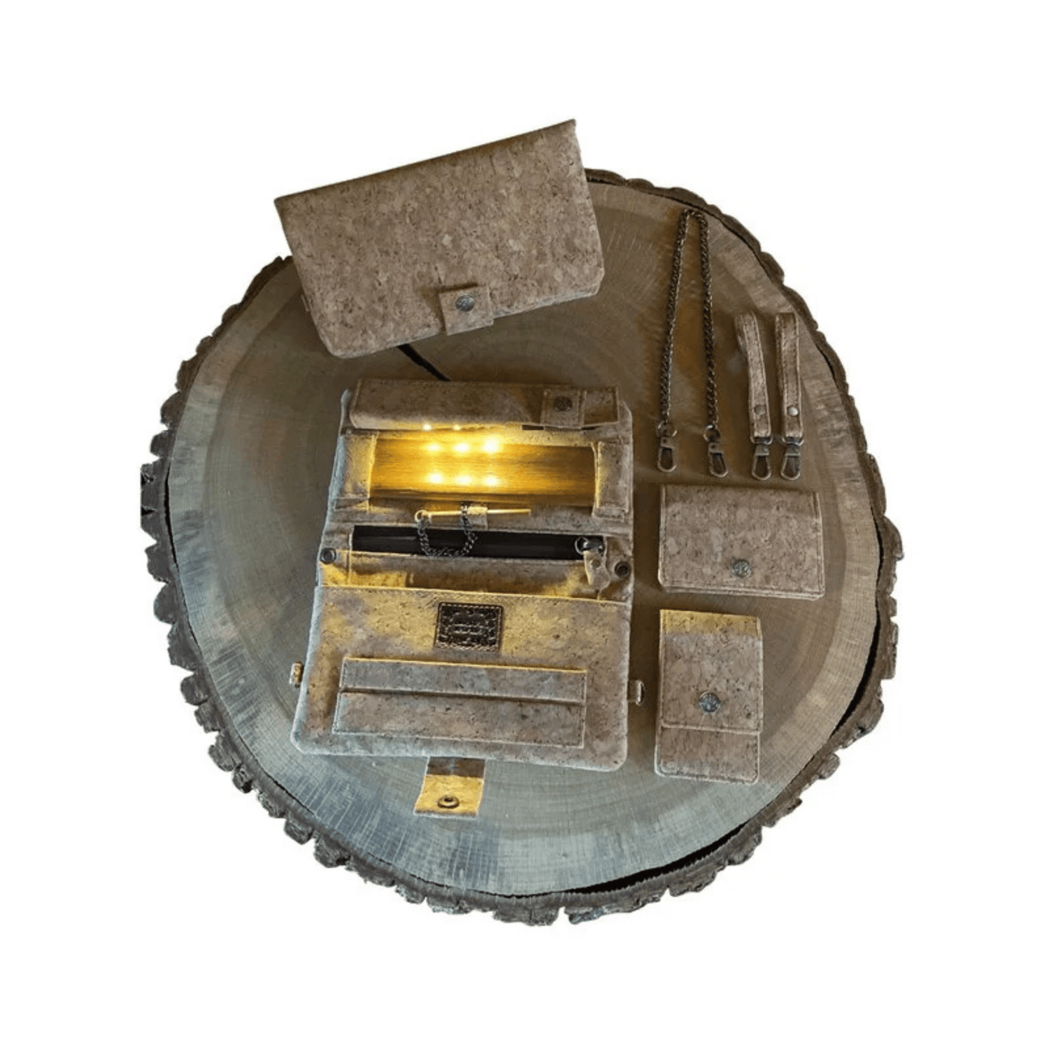 Kavatza Joint Tasche Advanced Small aus Natur-Kork, geschlossen