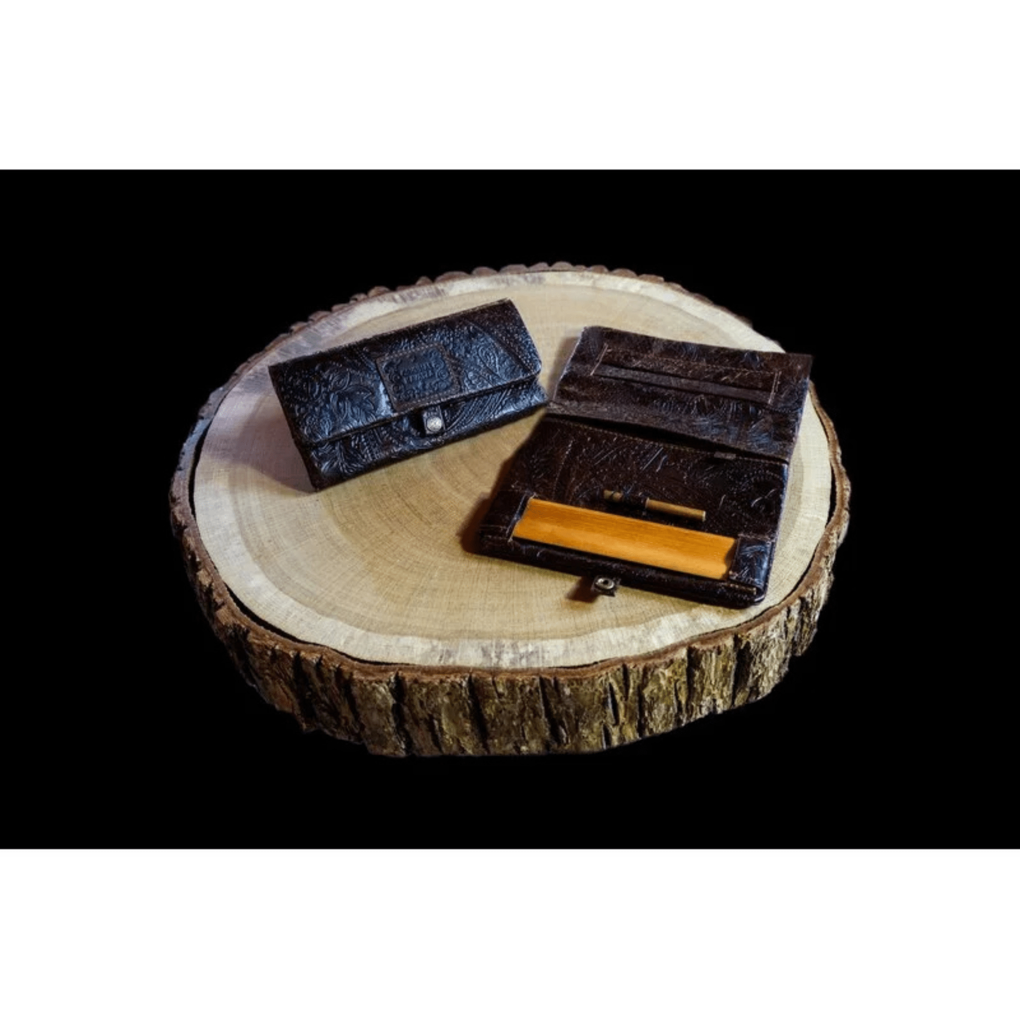 Kavatza Joint Tasche Ethnic Brown aus braunem Leder