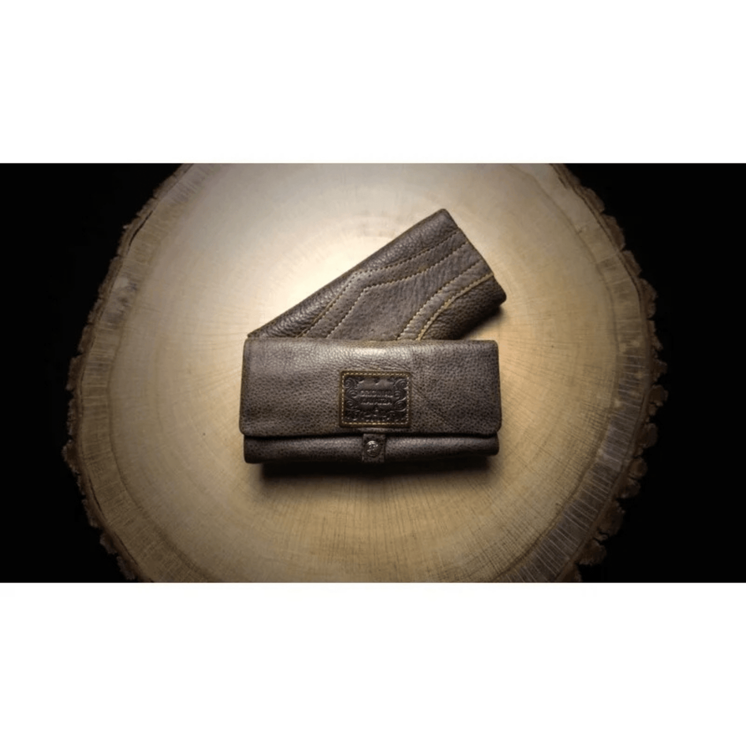 Kavatza Joint Tasche Mary Poppins Grey Brown aus Leder