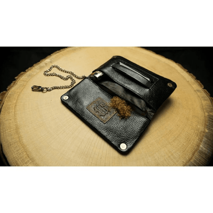 Innenansicht mit Kartenfächern, Tabakfach und Blättchenhalter