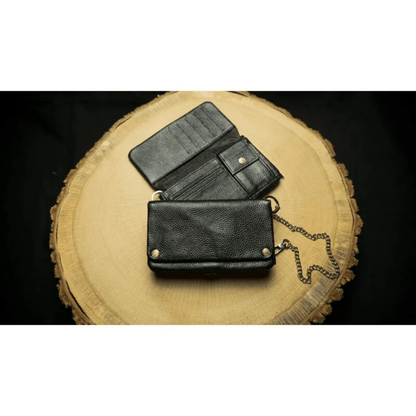 Kavatza Tabak Portemonnaie Large Classic Black aus Rindsleder