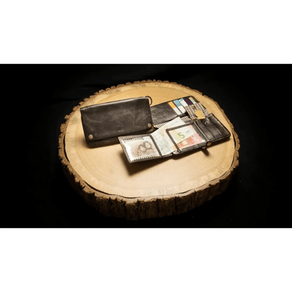 Kavatza Tabak Portemonnaie Large Havana Brown aus Rindsleder