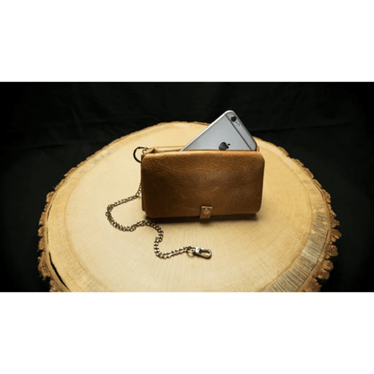 Detailansicht Kartenfächer und Dokumentenfach im Kavatza Portemonnaie