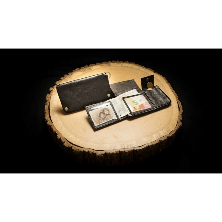 Kavatza Tabak Portemonnaie Small Classic Black aus Rindsleder