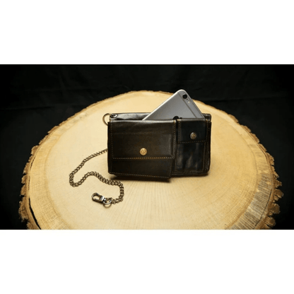 Mittelteil mit Handyfach beim Kavatza Tabak Portemonnaie Small