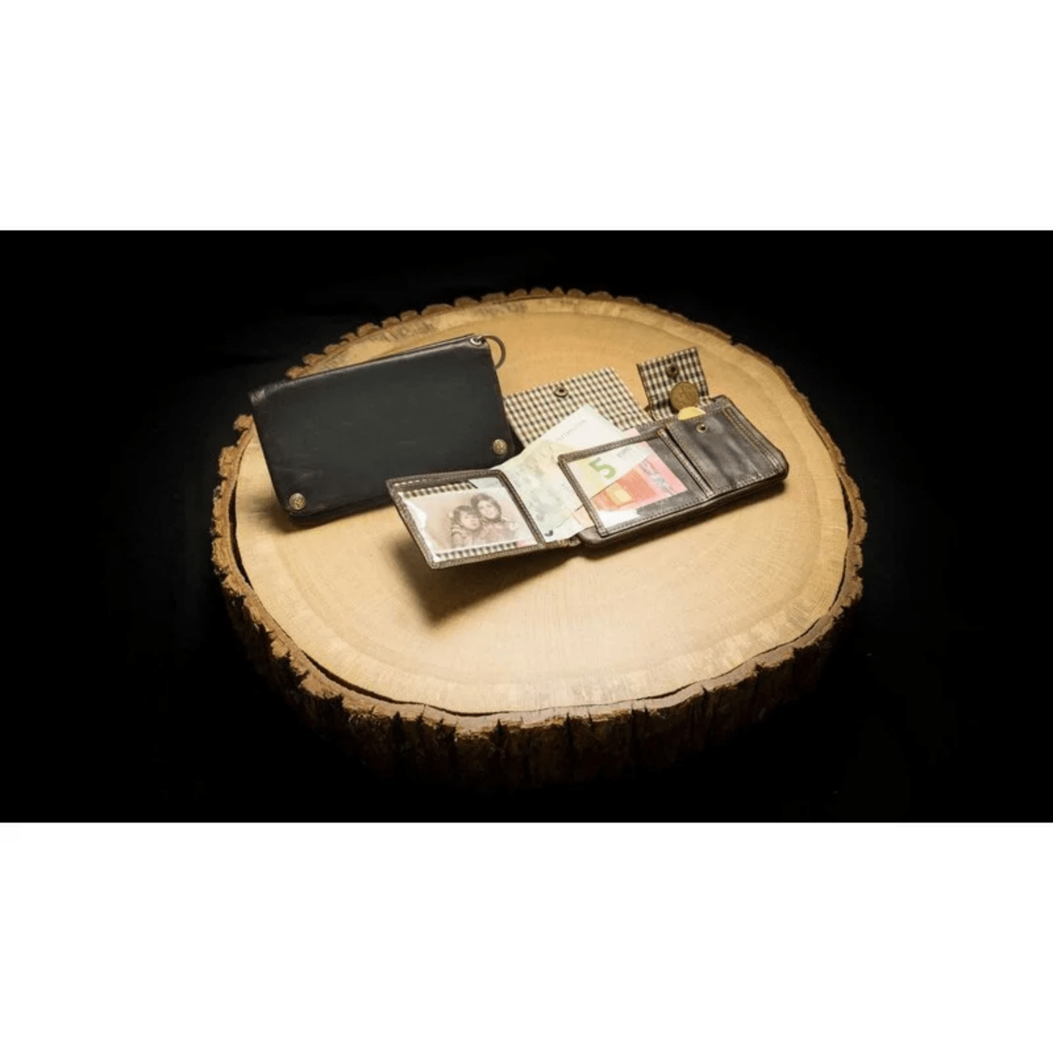 Kavatza Tabak Portemonnaie Small Havana Brown aus Rindsleder