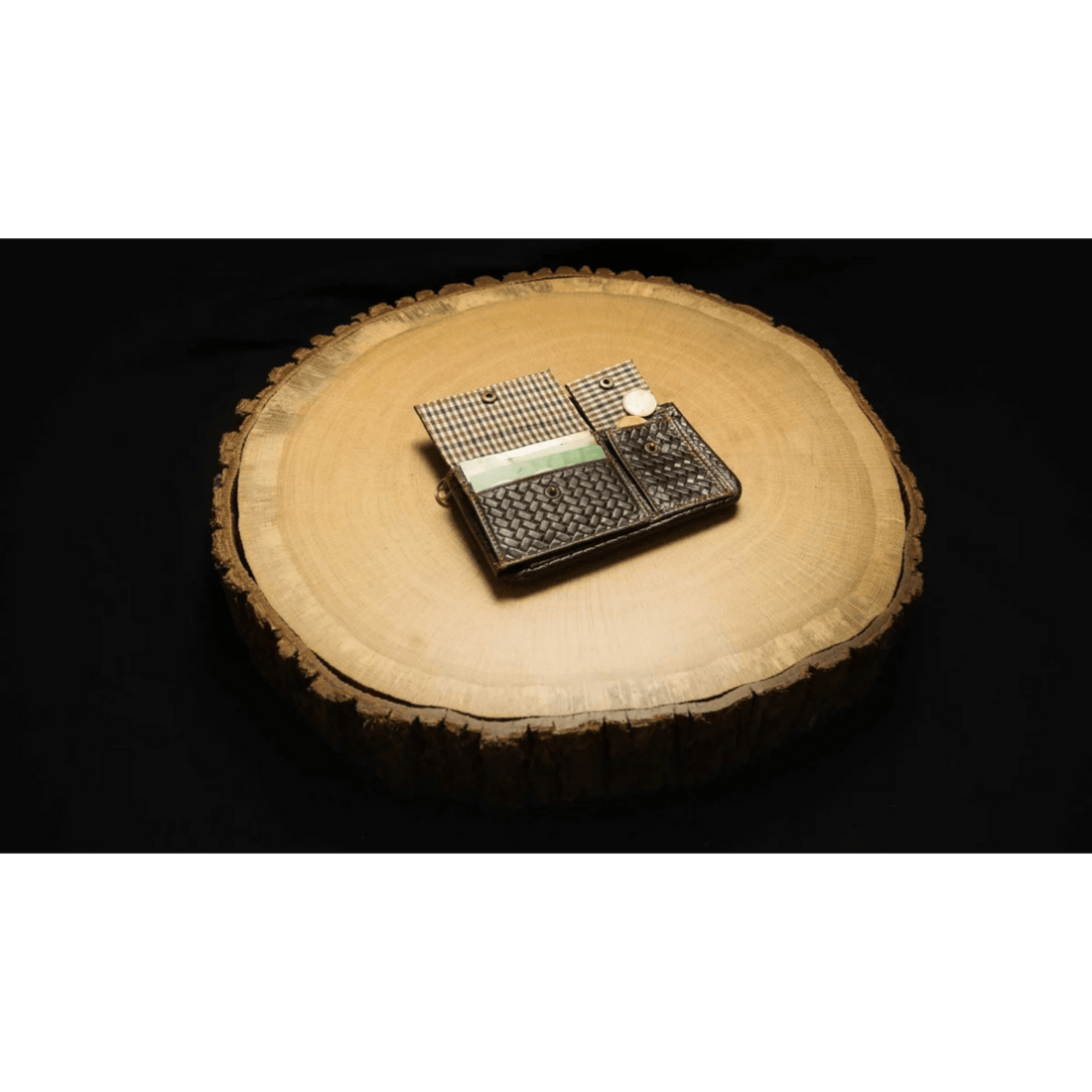Kavatza - Tabak Portemonnaie SMALL WOVEN HAVANA - Brown kaufen bei rauchwerk.ch