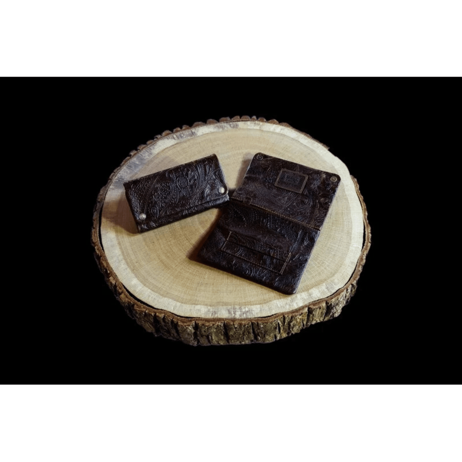 Kavatza Tabaktasche Ethnic Brown aus braunem Kuhleder