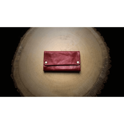 Kavatza Tabaktasche Flamenco Red aus rotem Kuhleder