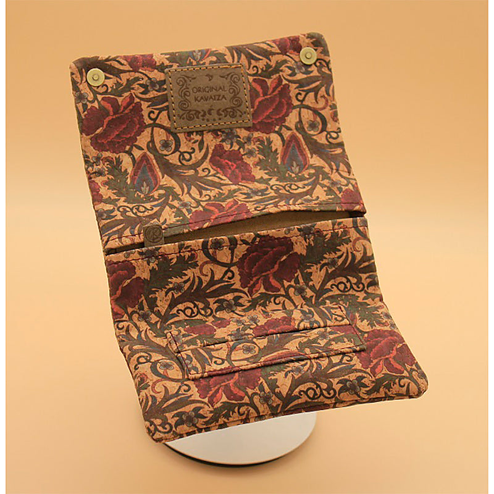 Kavatza Tabaktasche aus Kork, Barock Flower Deluxe