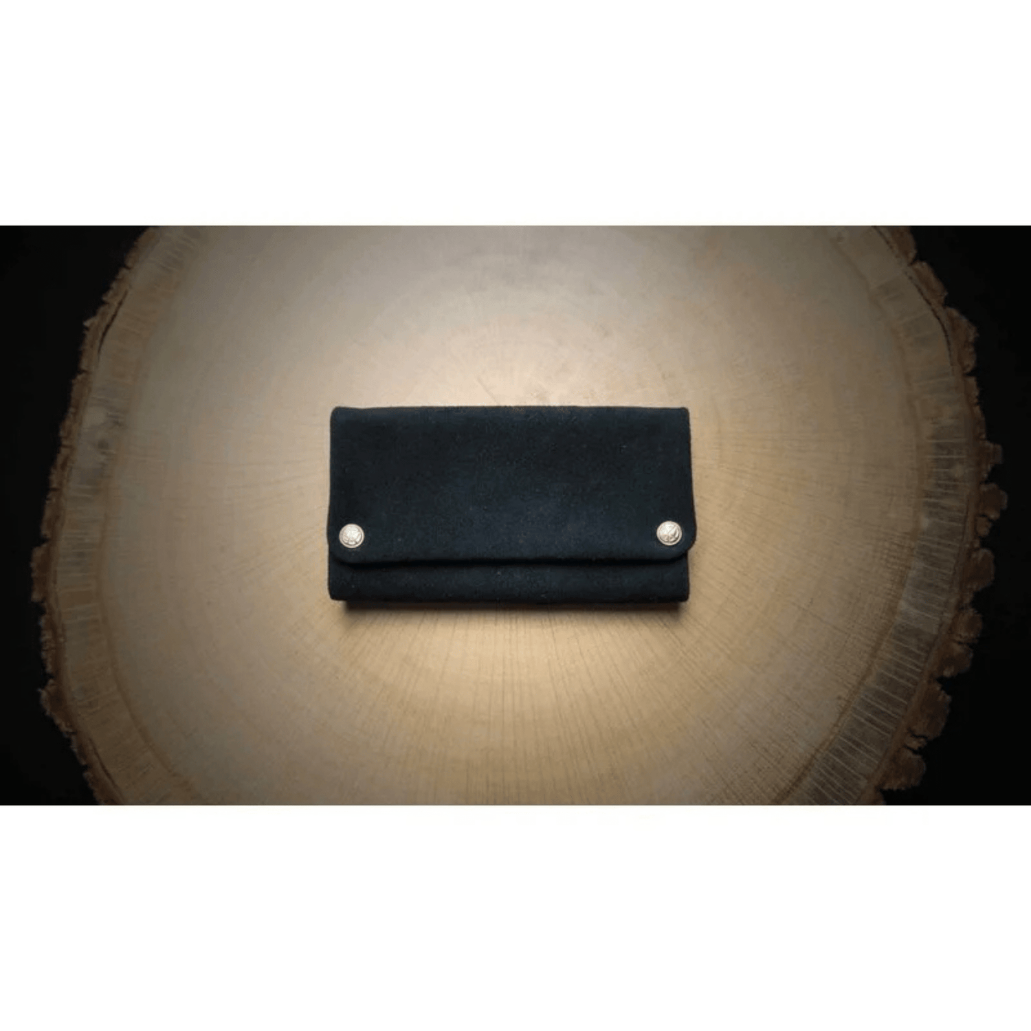 Kavatza Tabaktasche Manouso Black aus schwarzem Kuhleder