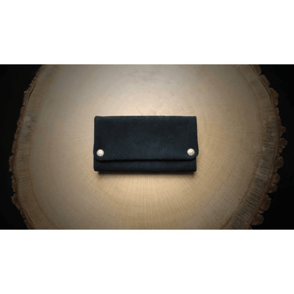 Kavatza Tabaktasche Manouso Black aus schwarzem Kuhleder