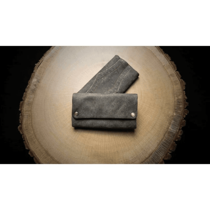 Kavatza Tabaktasche Mary Poppins Grey Brown aus Kuhleder