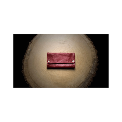 Kavatza Tabaktasche Flamenco Red aus rotem Kuhleder